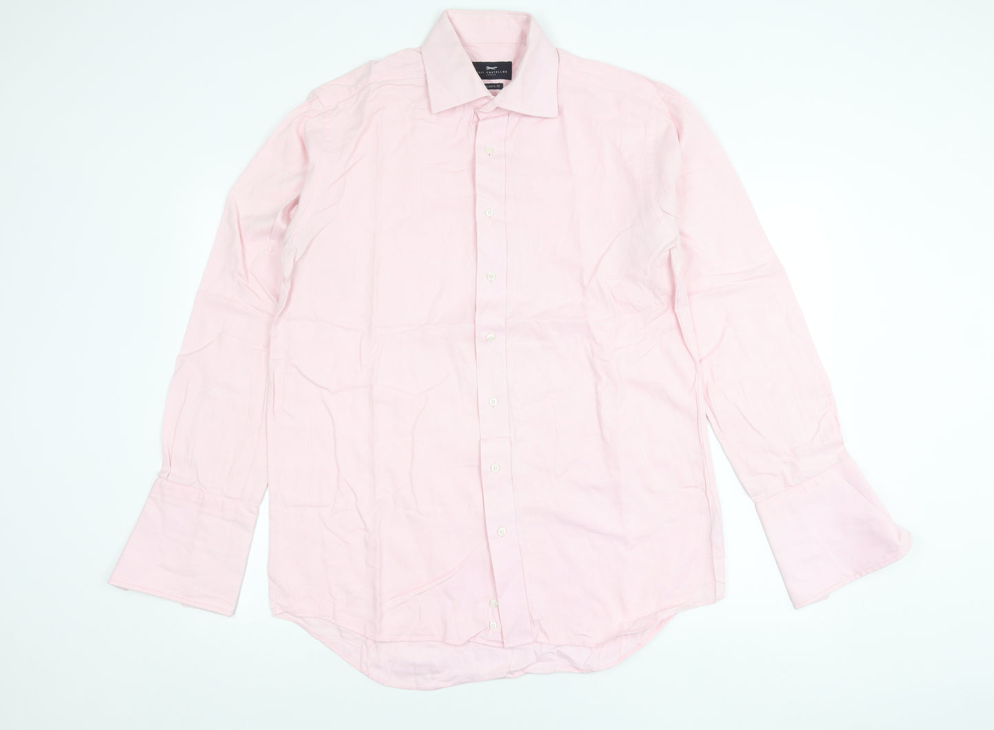 Paul Costelloe Men’s Pink 16.5 Classic Fit Cotton Shirt