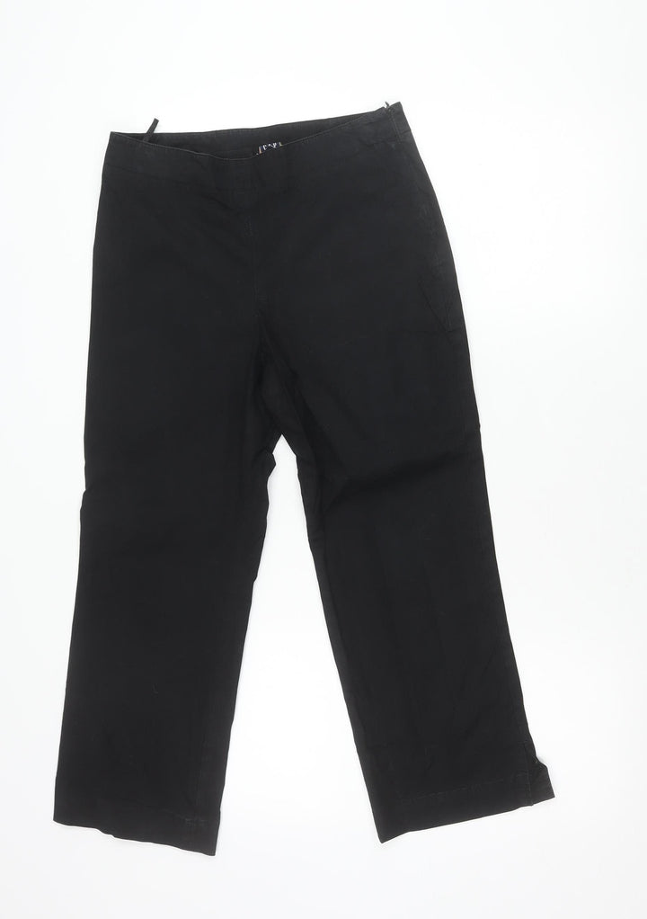 GAP Womens Black Size 10 Straight Chino Cotton Stretch Trousers