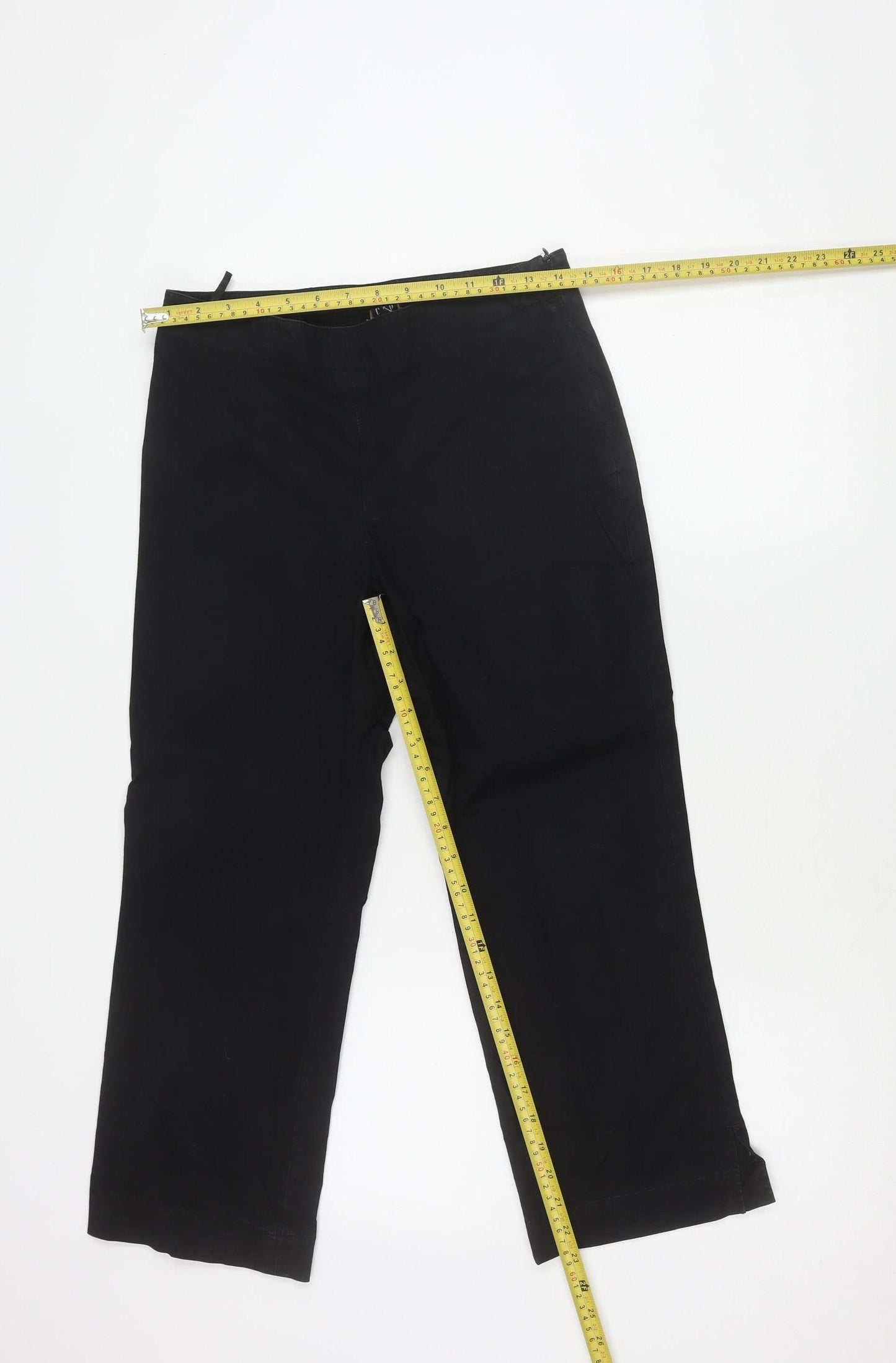 GAP Womens Black Size 10 Straight Chino Cotton Stretch Trousers