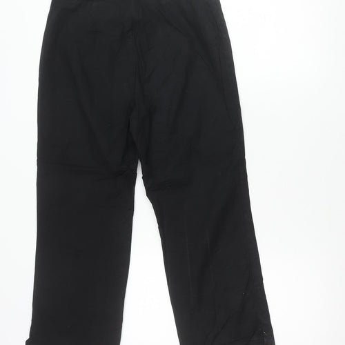 GAP Womens Black Size 10 Straight Chino Cotton Stretch Trousers