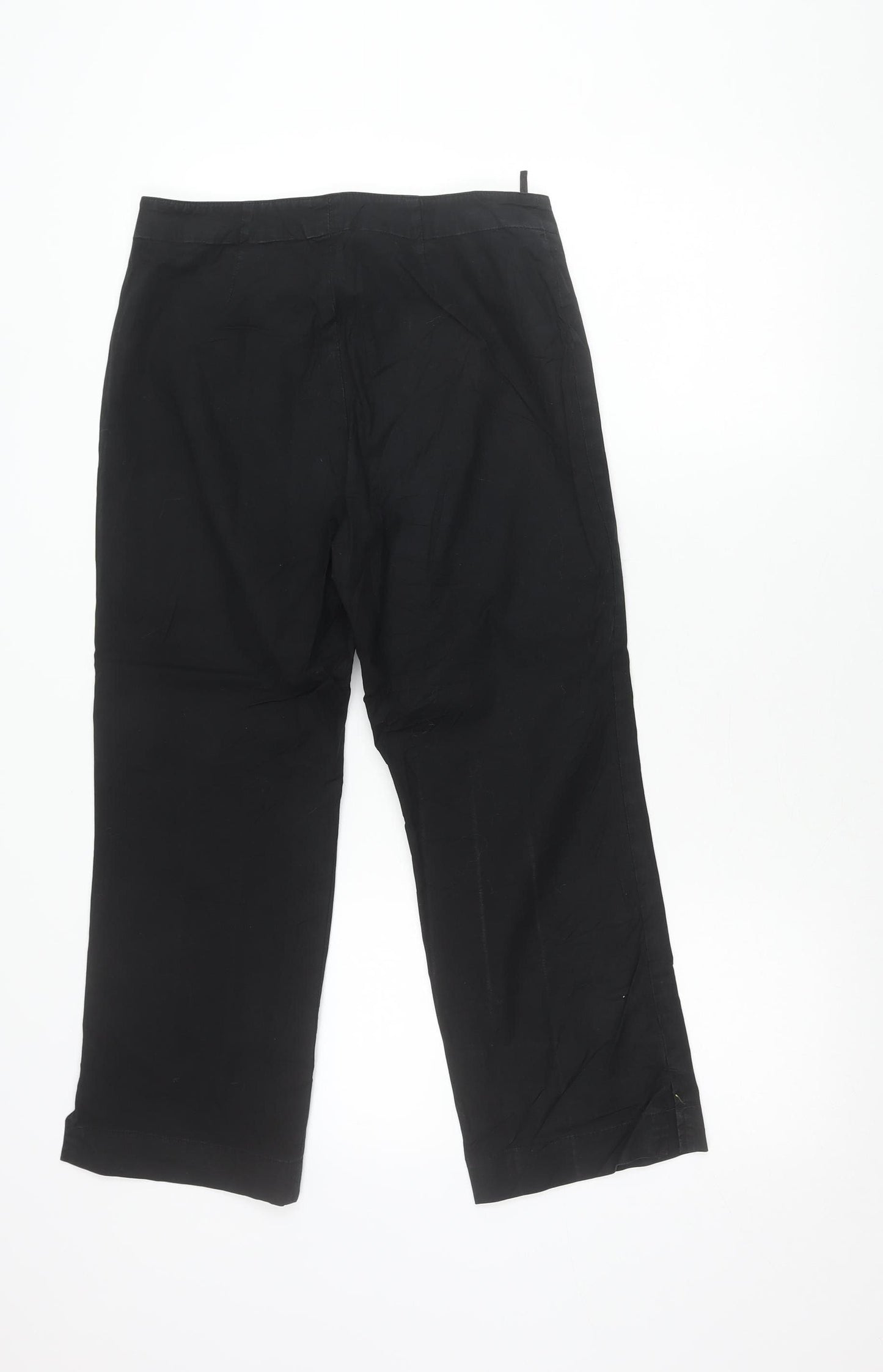GAP Womens Black Size 10 Straight Chino Cotton Stretch Trousers