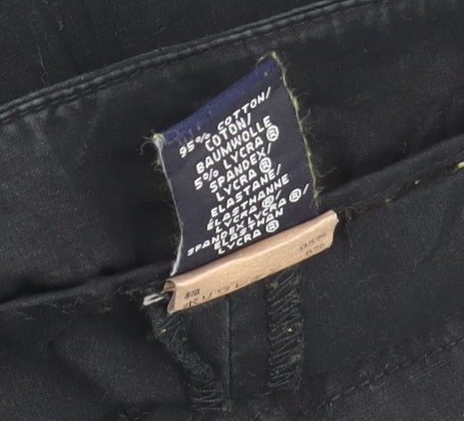 GAP Womens Black Size 10 Straight Chino Cotton Stretch Trousers