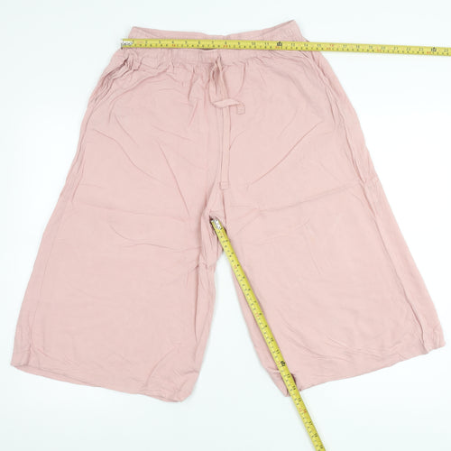 Uniqlo Girls Pink M Lounge Pants 100% Viscose Drawstring
