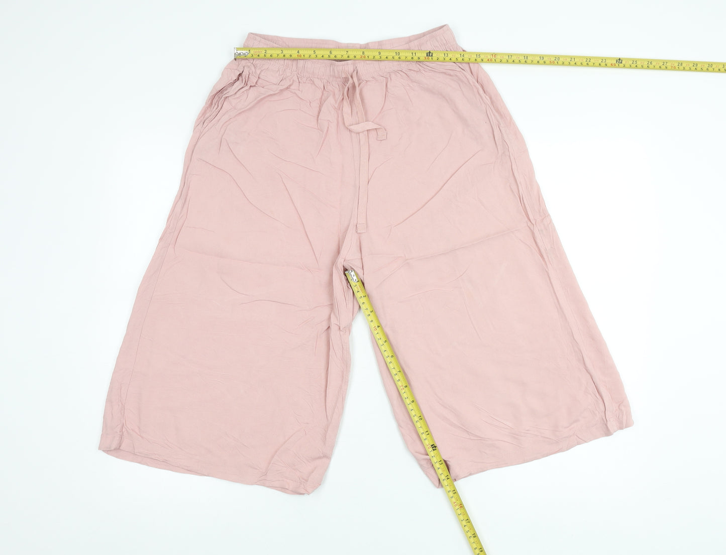 Uniqlo Girls Pink M Lounge Pants 100% Viscose Drawstring