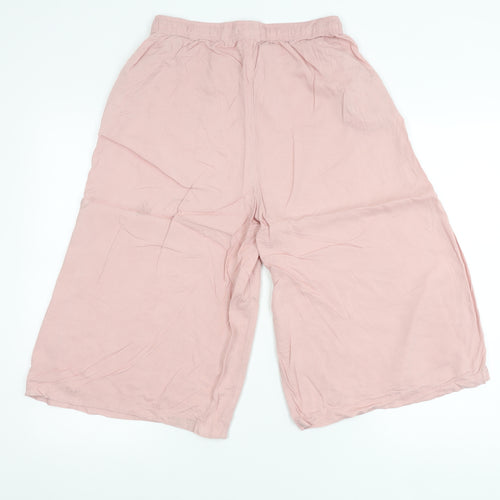 Uniqlo Girls Pink M Lounge Pants 100% Viscose Drawstring