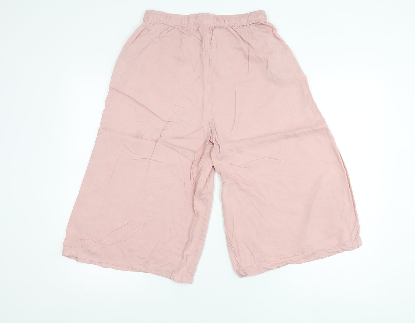 Uniqlo Girls Pink M Lounge Pants 100% Viscose Drawstring
