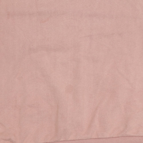 Superdry Men’s Pink Pullover Sweatshirt M Crew Neck Long Sleeve Logo