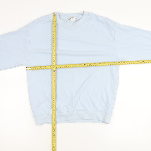 Monki Women’s Blue XS Pullover Sweatshirt Crew Neck Casual