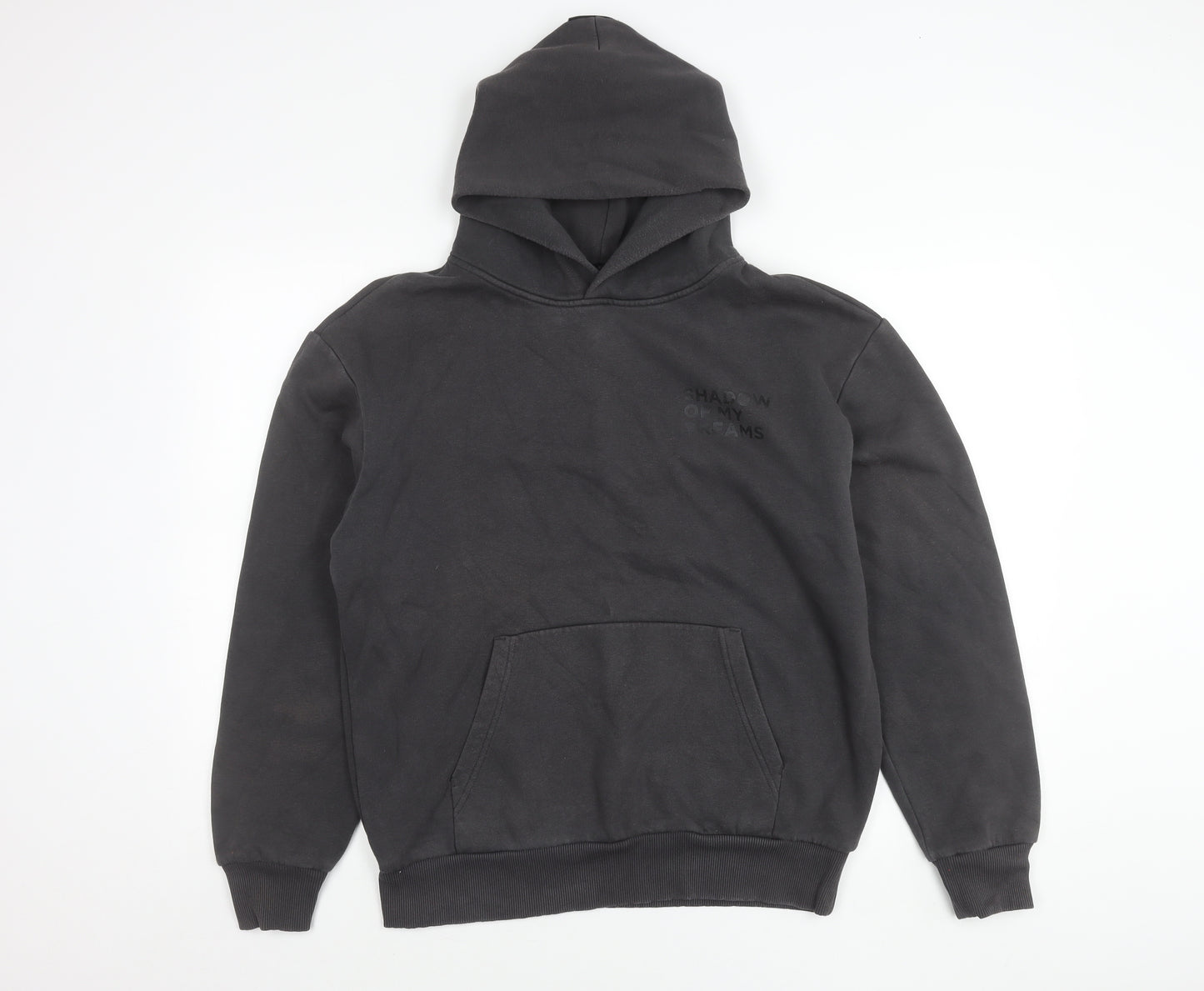 New Balance Mens Black Pullover Hoodie Size M Long Sleeve Graphic