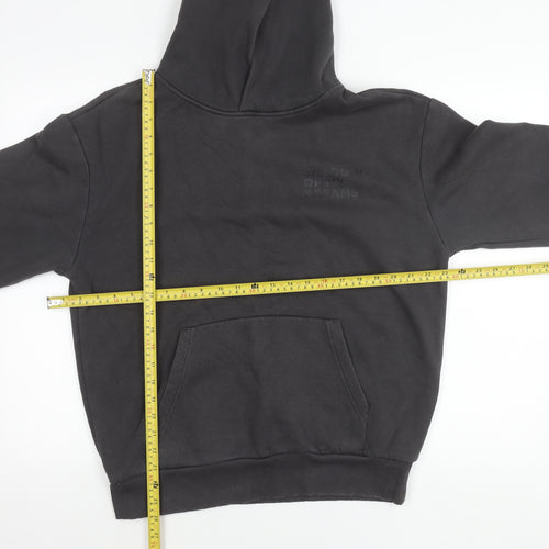 New Balance Mens Black Pullover Hoodie Size M Long Sleeve Graphic