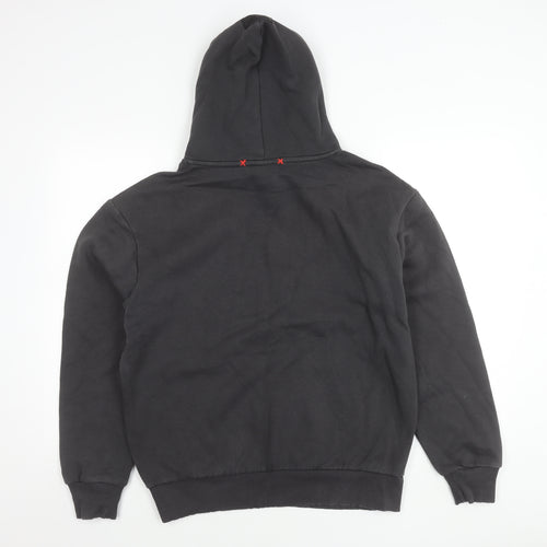 New Balance Mens Black Pullover Hoodie Size M Long Sleeve Graphic