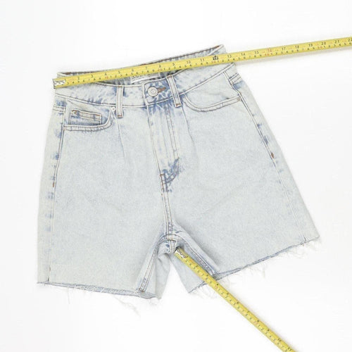 Primark Women’s Blue Denim Cut-Off Shorts Size 6 High Rise