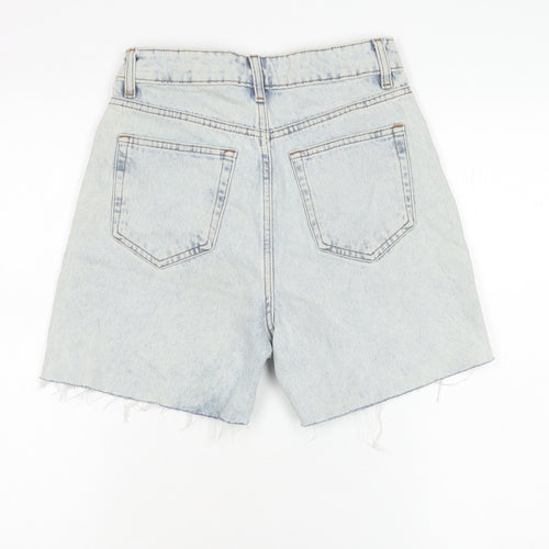 Primark Women’s Blue Denim Cut-Off Shorts Size 6 High Rise