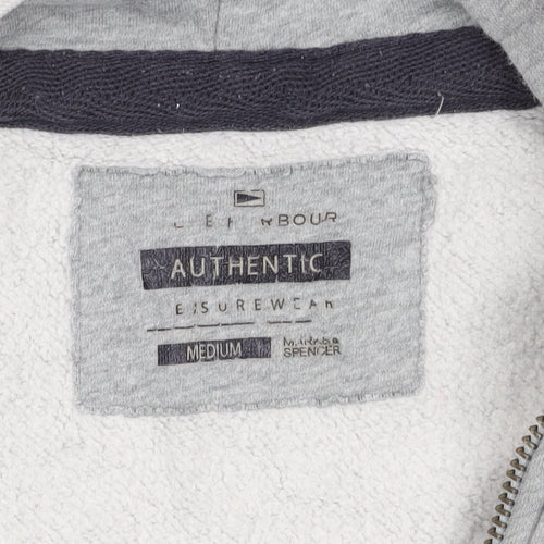 Marks and Spencer Mens Grey Medium Hooded Zip Jacket