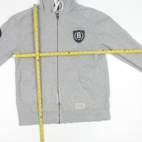Marks and Spencer Mens Grey Medium Hooded Zip Jacket