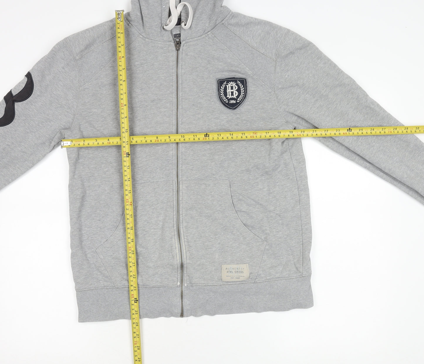 Marks and Spencer Mens Grey Medium Hooded Zip Jacket