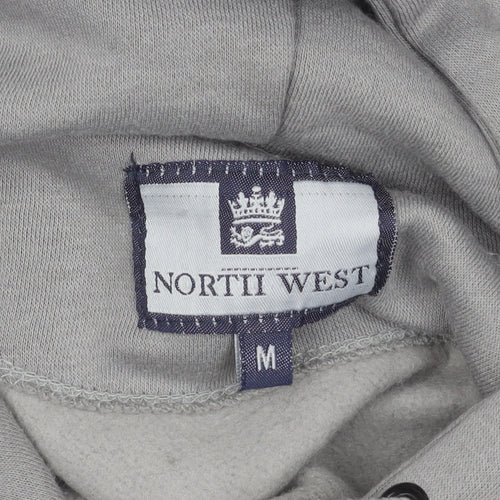 NORTII WEST Men’s Grey Pullover Hoodie M Sweetheart Graphic