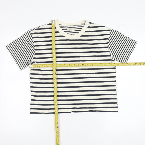 Madewell Womens Striped Cotton T-Shirt Medium Short Sleeve Casual Top