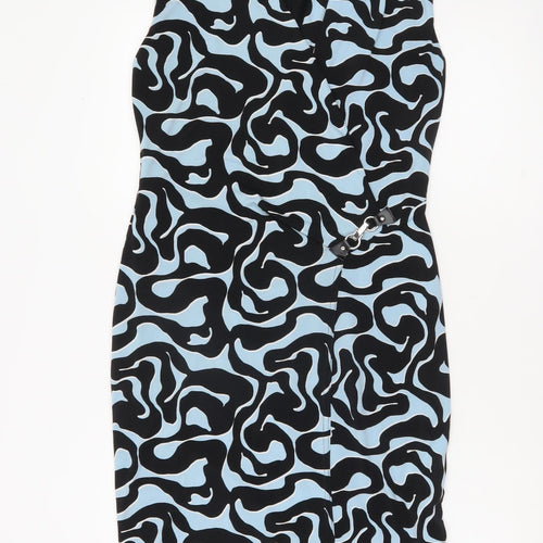 Star by Julien Macdonald Women’s Blue Black Sheath Dress Size 12
