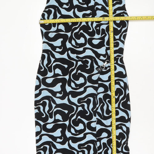 Star by Julien Macdonald Women’s Blue Black Sheath Dress Size 12