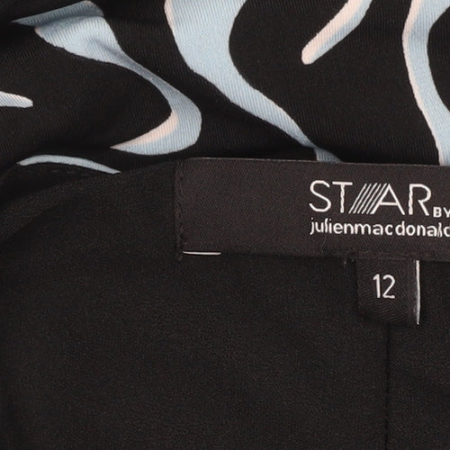 Star by Julien Macdonald Women’s Blue Black Sheath Dress Size 12