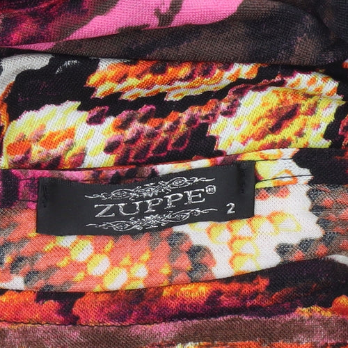 Zuppe Women’s Multicoloured Animal Print Bodycon Midi Dress Size 2