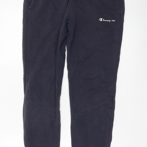Champion Womens Blue Medium Jogger Sweatpants Cotton Blend