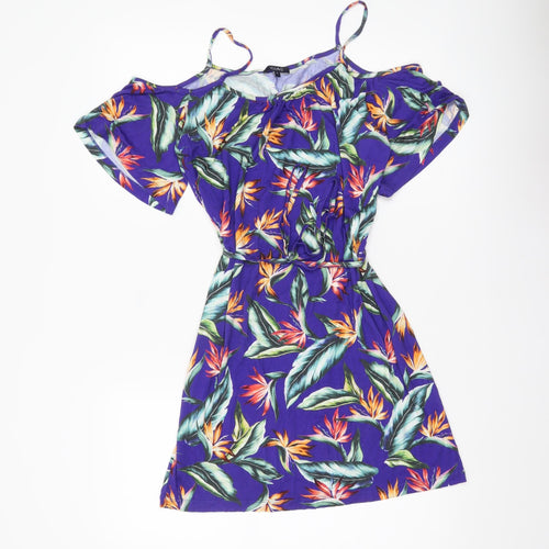 Figleaves Women’s Multicoloured Floral Skater Dress S Summer Casual