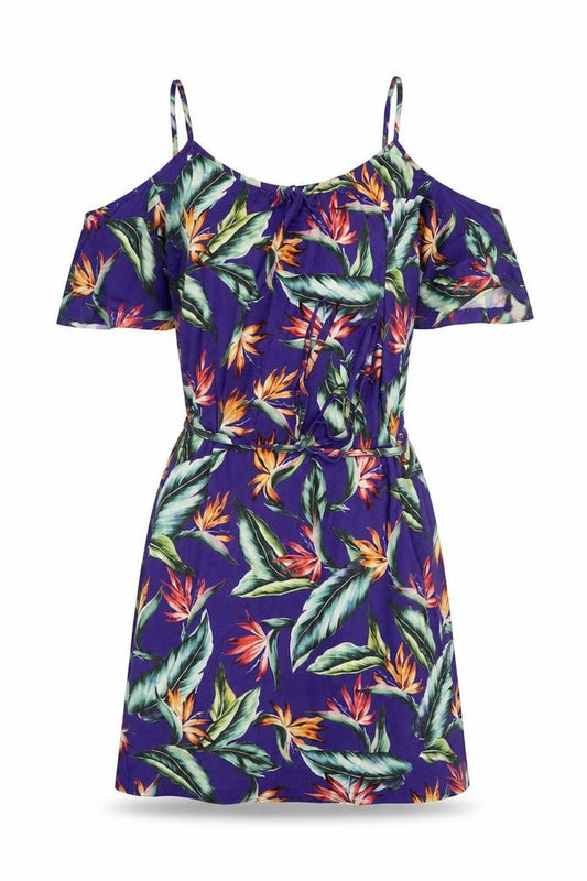 Front view of Figleaves Women’s Multicoloured Floral Skater Dress S Summer Casual