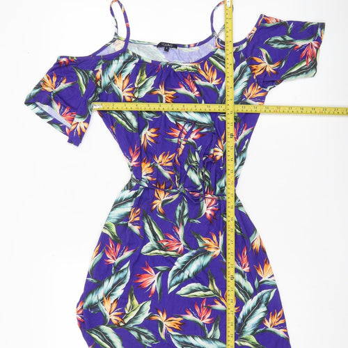 Figleaves Women’s Multicoloured Floral Skater Dress S Summer Casual