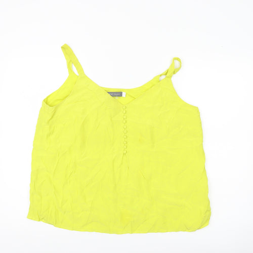 Mint Velvet Women’s Yellow Viscose Camisole Tank Top Size 16