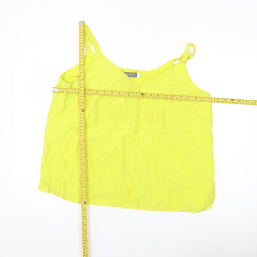 Mint Velvet Women’s Yellow Viscose Camisole Tank Top Size 16