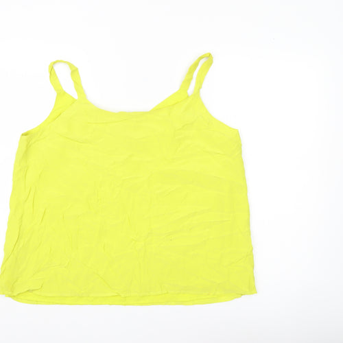 Mint Velvet Women’s Yellow Viscose Camisole Tank Top Size 16