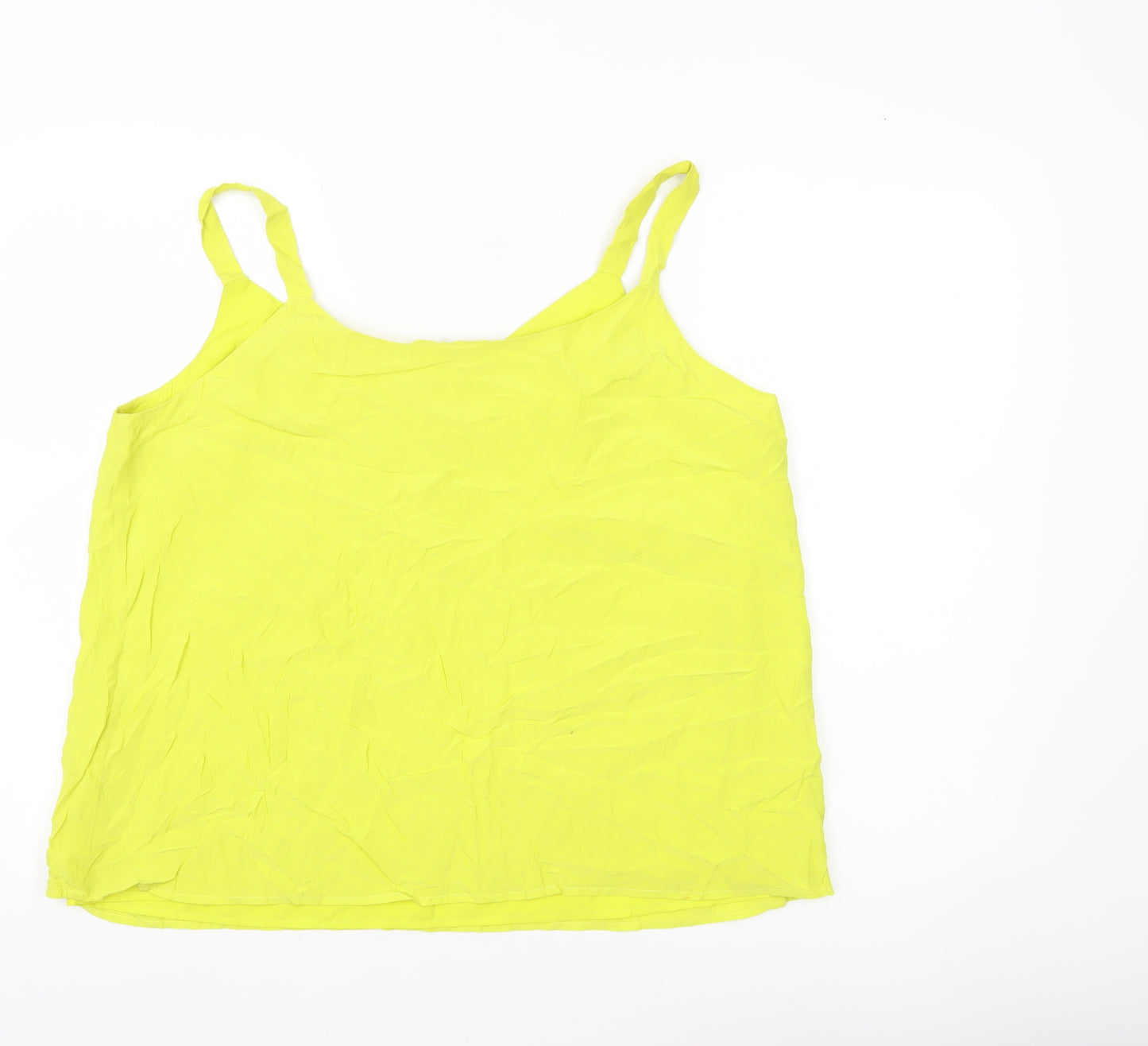 Mint Velvet Women’s Yellow Viscose Camisole Tank Top Size 16