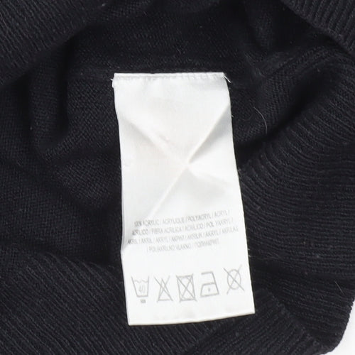 Kensington Eastside Men Black M Crew Neck Pullover Jumper Knit