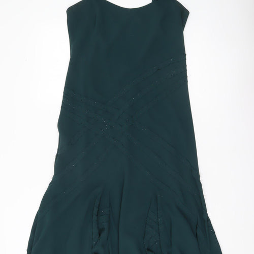 Marks and Spencer Women’s Green Size 10 A-Line Formal Beaded Dress