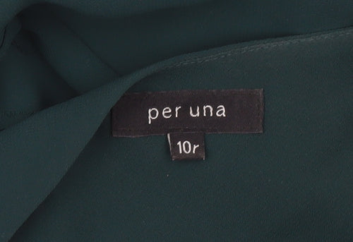 Marks and Spencer Women’s Green Size 10 A-Line Formal Beaded Dress