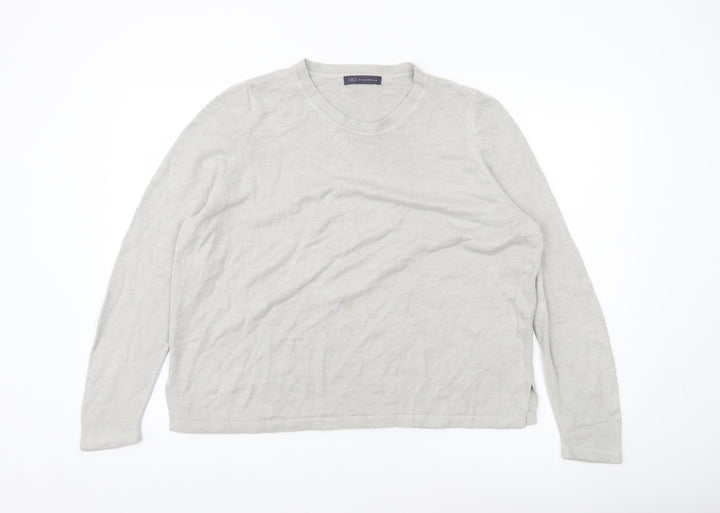 Marks and Spencer Women’s Grey Size 20 Acrylic Knit Jumper