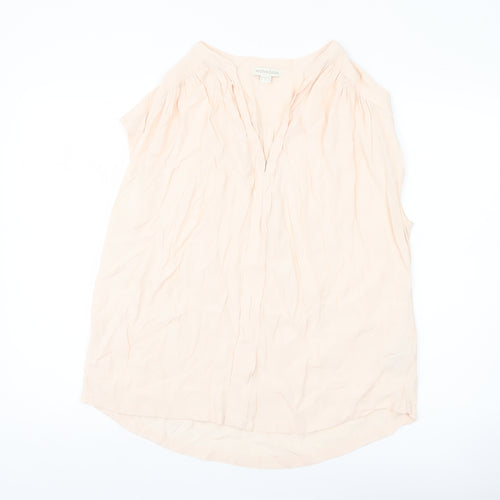 Monsoon Women’s Beige Viscose Sleeveless Blouse UK 14