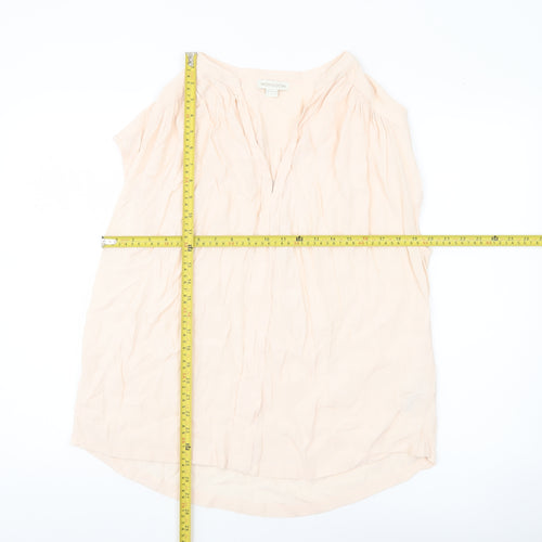 Monsoon Women’s Beige Viscose Sleeveless Blouse UK 14