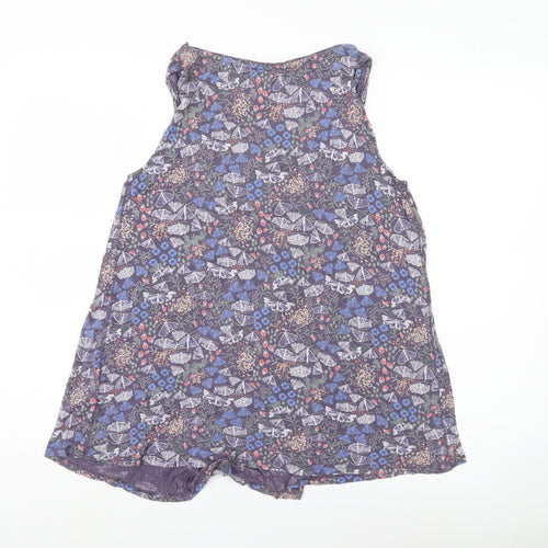 White Stuff Women’s Multicoloured Floral Butterfly Viscose Tunic Tank Top Size 12