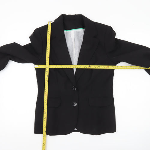Dorothy Perkins Womens Black Size 12 Blazer Jacket Workwear