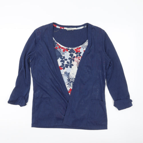 Marks and Spencer Women’s Blue Size 10 Cotton Tunic Blouse