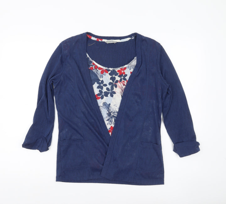 Marks and Spencer Women’s Blue Size 10 Cotton Tunic Blouse