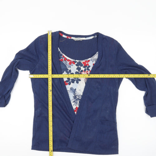 Marks and Spencer Women’s Blue Size 10 Cotton Tunic Blouse