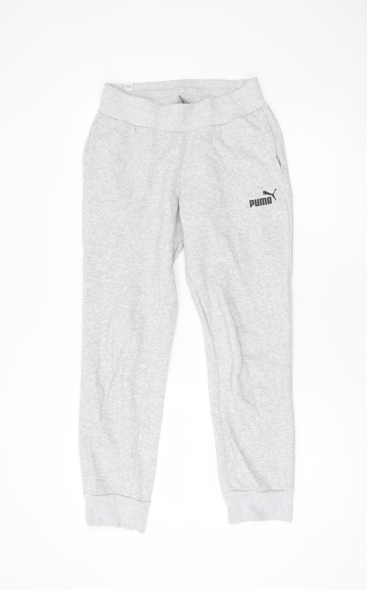Puma Womens Grey Jogger Sweatpants Size 8 Cotton Blend