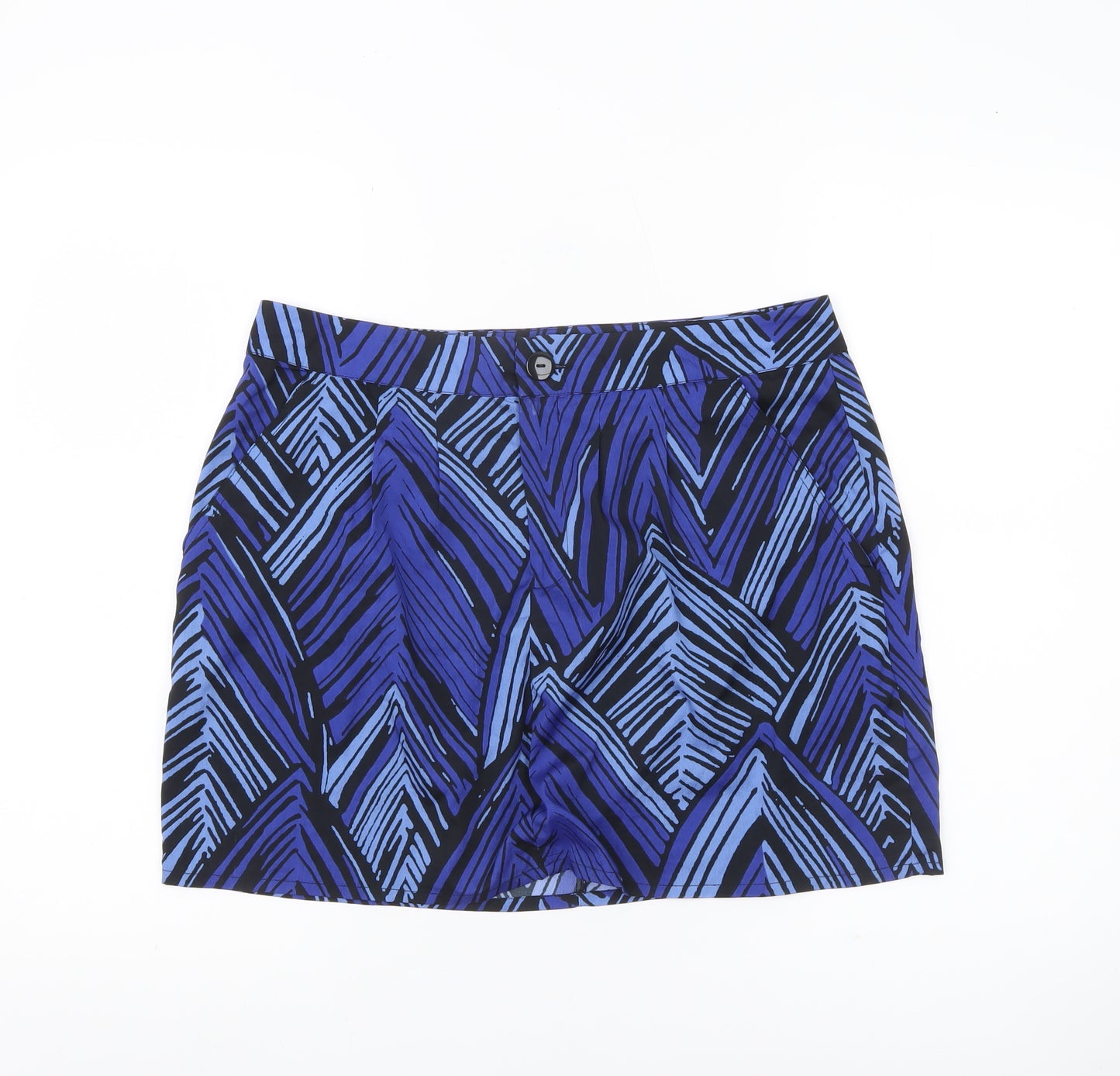 Gap Women’s Blue Geometric Short Skirt Size 10 Polyester