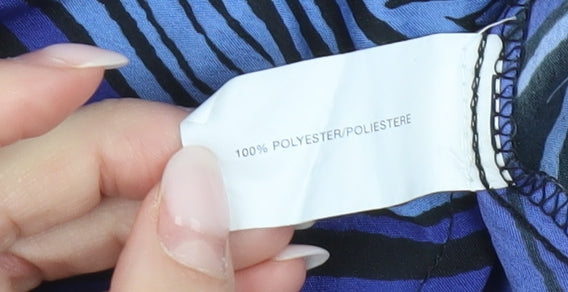 Gap Women’s Blue Geometric Short Skirt Size 10 Polyester