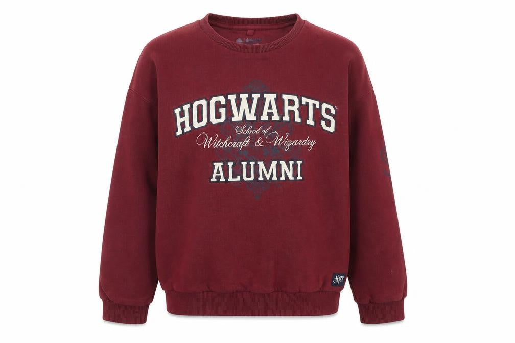 Front view of Marks & Spencer boys’ red harry potter alumni sweatshirt 11-12y pullover