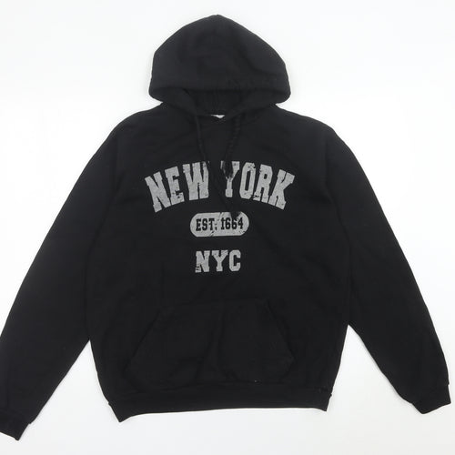 Republic Blues Men’s Black Pullover Hoodie M Graphic NYC Logo